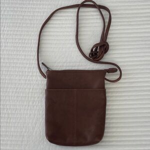 Brown Leather Crossbody Bag